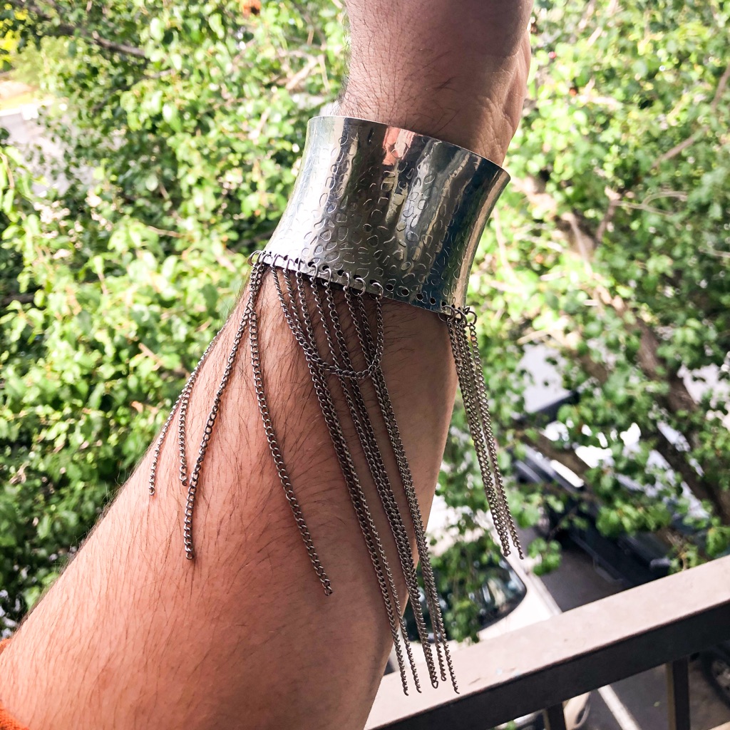 Silver Chain Cuff